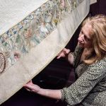 Conservation of rare State Bed cover reveals patchwork of hidden details